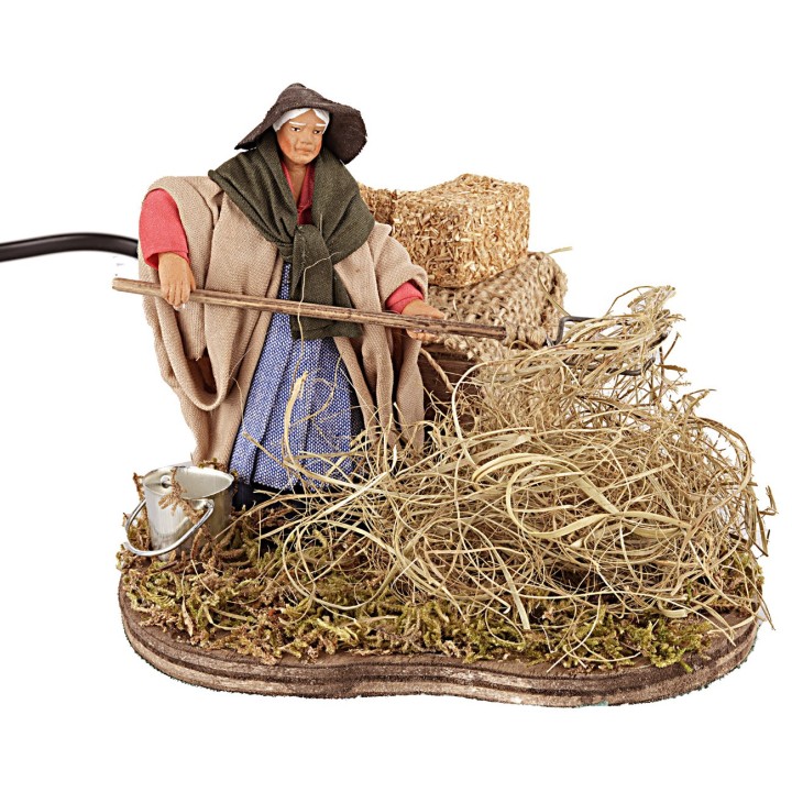 Campesina que esparce en movimiento 10 cm