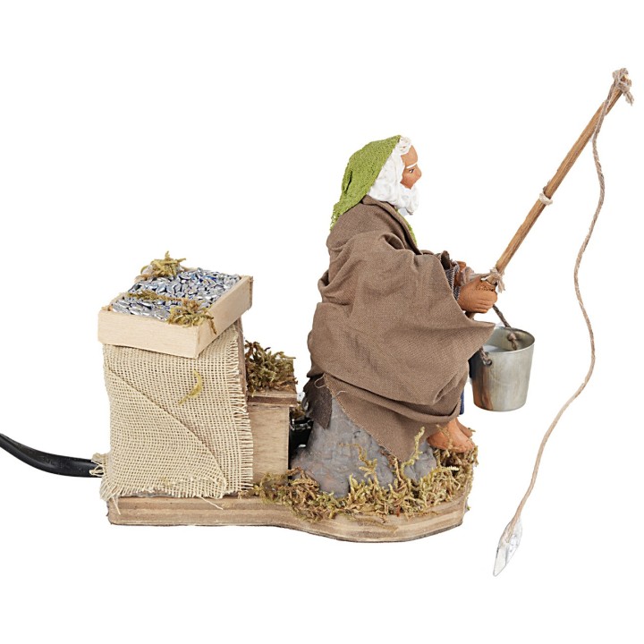 10 cm moving fisherman