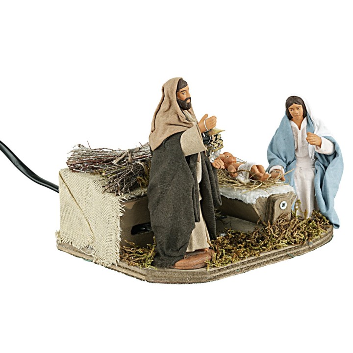 10 cm Moving Nativity