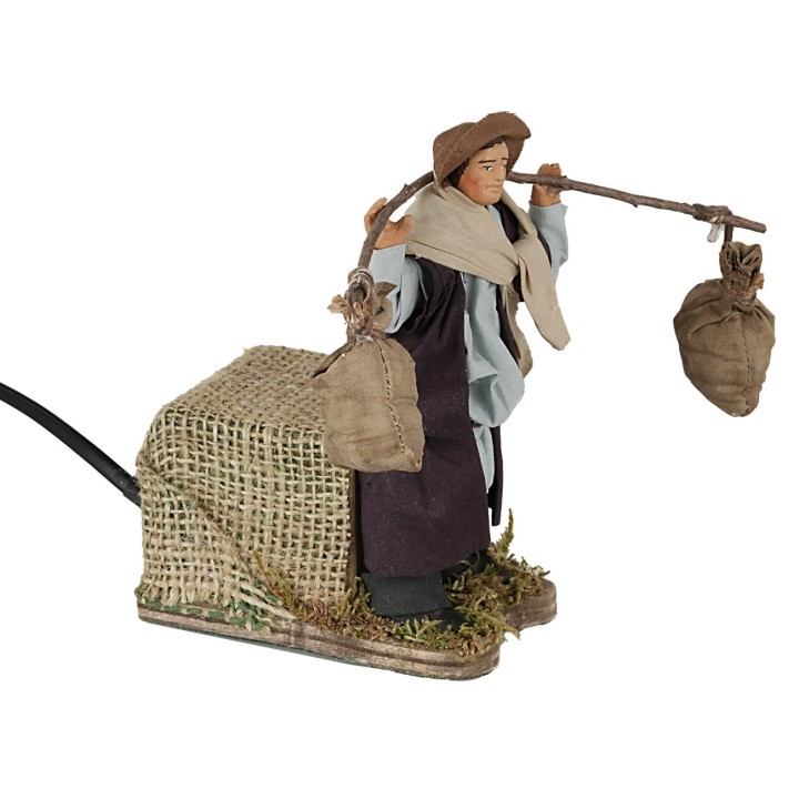 Portador de sacos 12 cm en movimiento