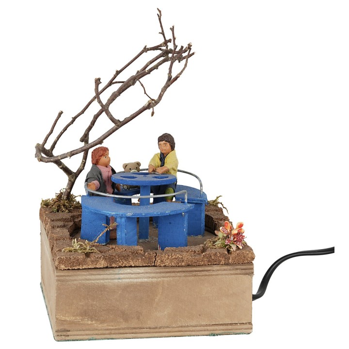Carrusel con Niños, Serie de 12 cm, en Movimiento