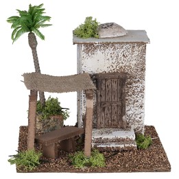 Casa árabe con tienda cm 19,5x14,5x27 h