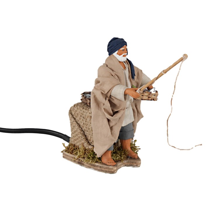 Pescador 12 cm en movimiento