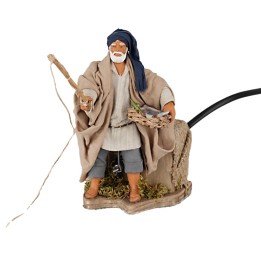 Pescador 12 cm en movimiento