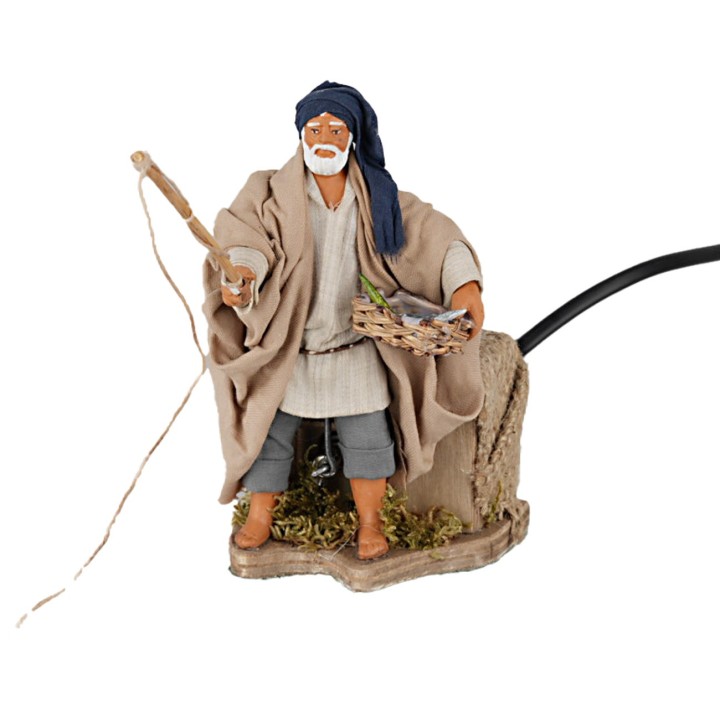 12 cm Moving Fisherman