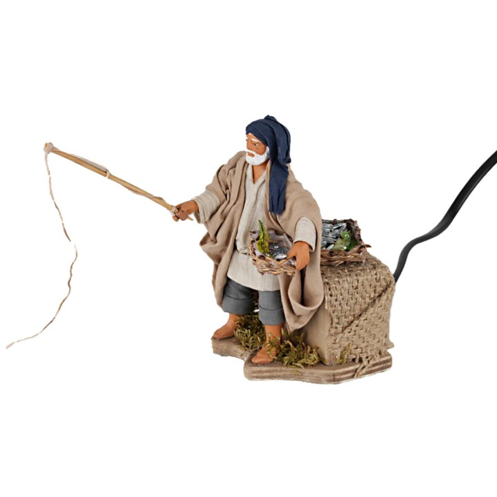 12 cm Moving Fisherman