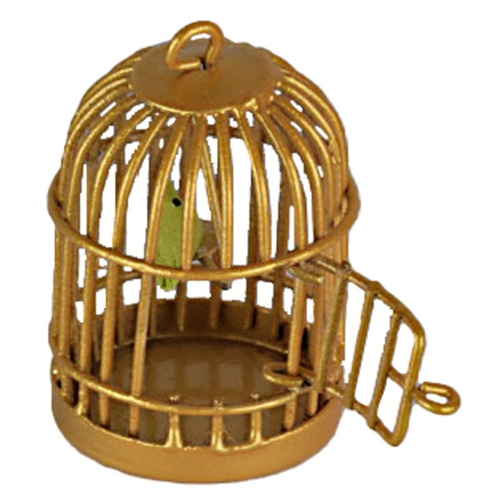 Birdcage with little bird cm 4 h