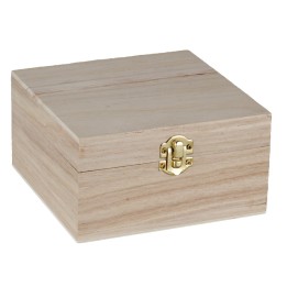 Cofanetto in legno cm 18x18x10 h