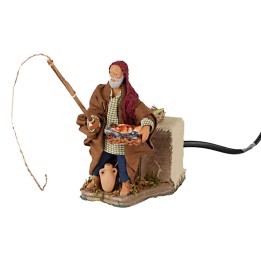 Pescatore 10 cm in movimento
