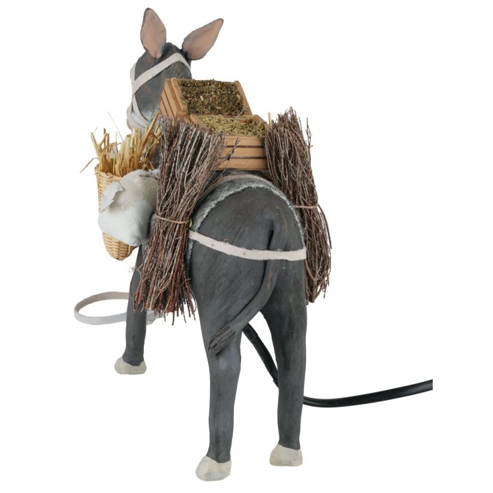 Standing donkey in motion for 24 cm statues