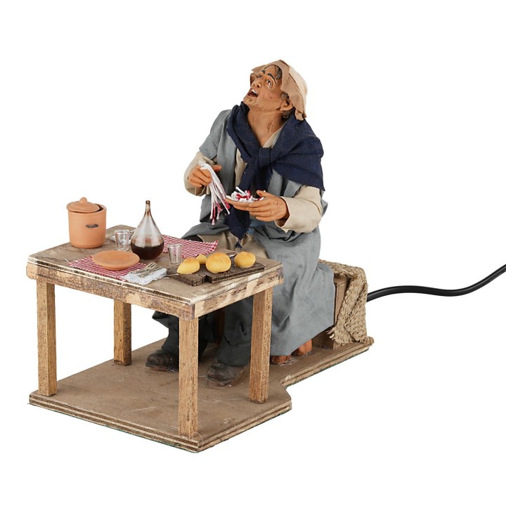 Man eating 30 cm series in motion