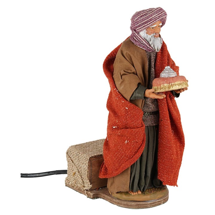 Set tres Reyes Magos en movimiento 30 cm