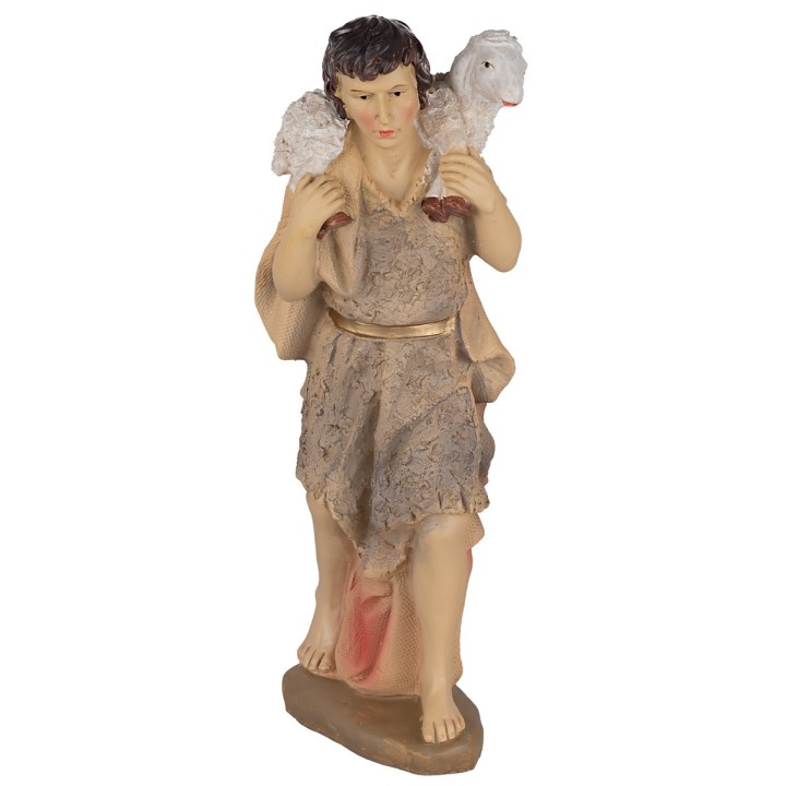 Set 11 soggetti Natività, Magi, angelo e pastore 40 cm in resina