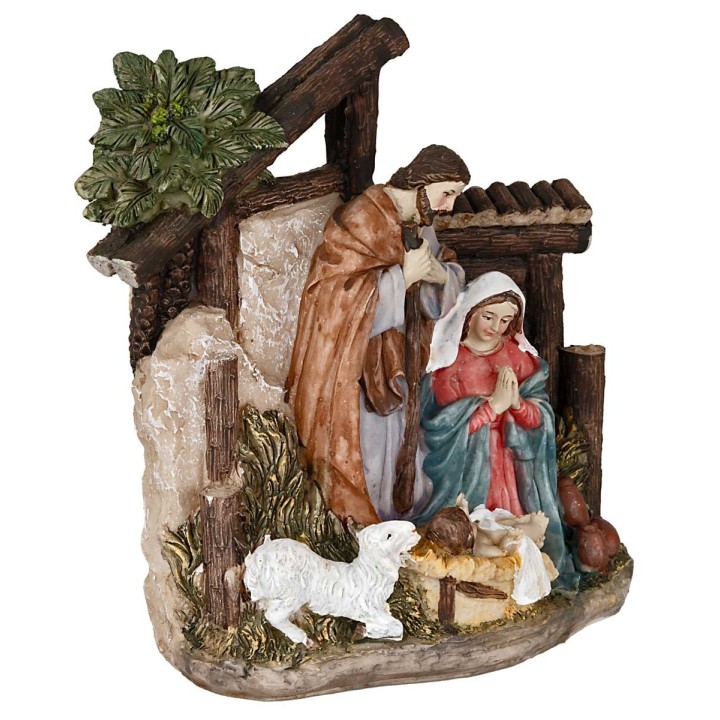 Nativity in resin cm 14x7x16.5 h
