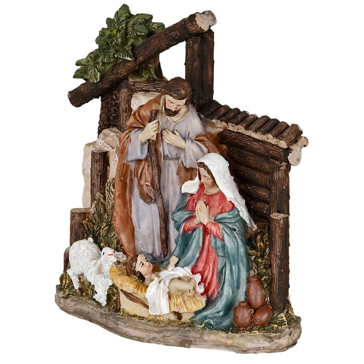 Natività in resina cm 14x7x16,5 h