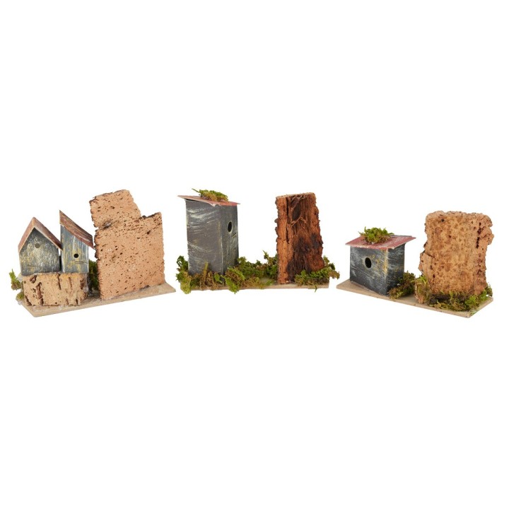 Conjunto de 3 casitas belén de 13x5x8 cm h