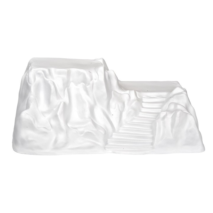 Escenario montaña blanco para decoraciones 42X22X17 cm