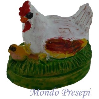 Gallina con pulcino