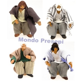 Uomo seduto serie 10 con braccio su-giù