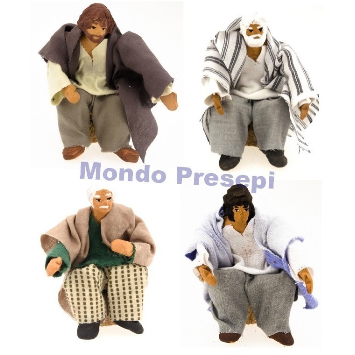 Uomo seduto serie 10 con braccio su-giù