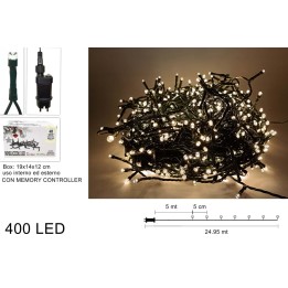400 LED mini lights warm white for outdoor use