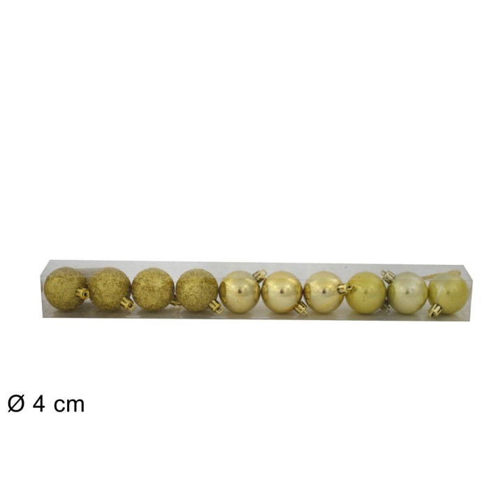 Set of 10 balls Ø 4 cm available in various colors