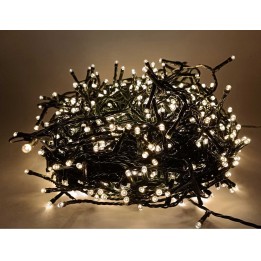 Miniluces 240 led luz blanca cálida