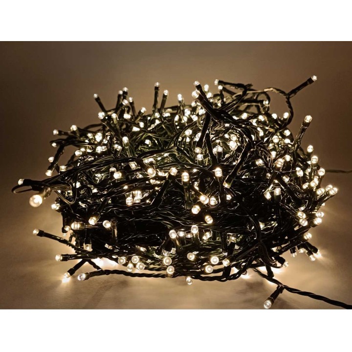 Miniluces 240 led luz blanca cálida