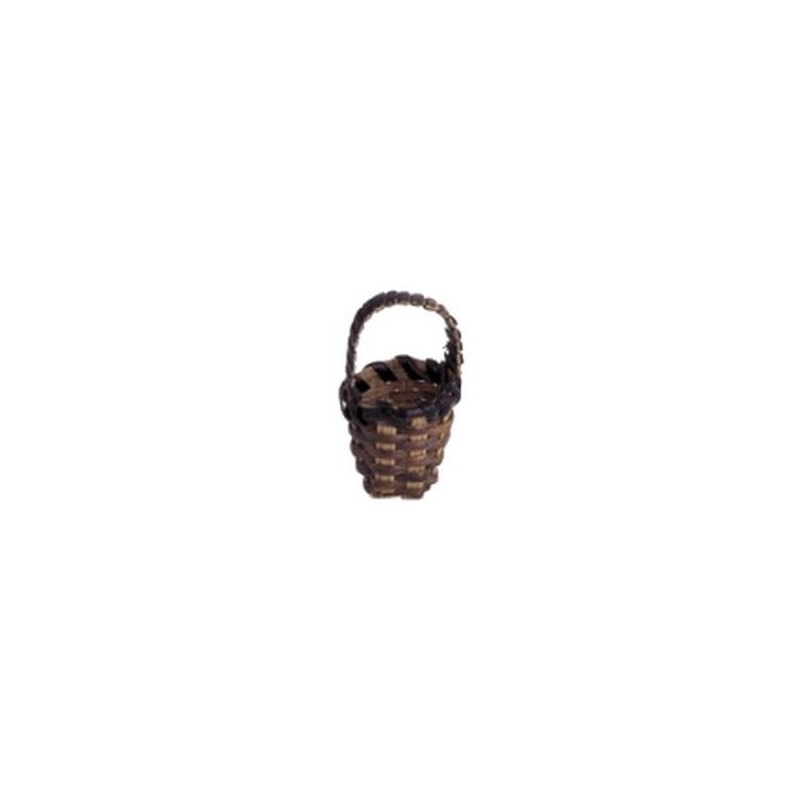 Dark wicker basket ø cm 1