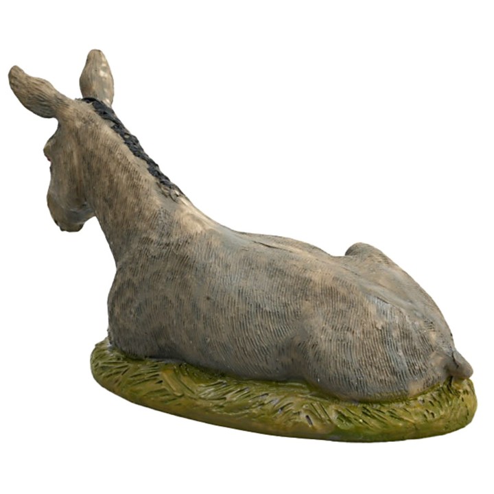 Donkey lying down in resin Martino Landi for statues 10 cm