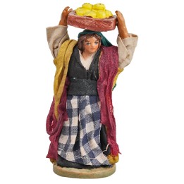 Woman with a box of lemons series 12 cm