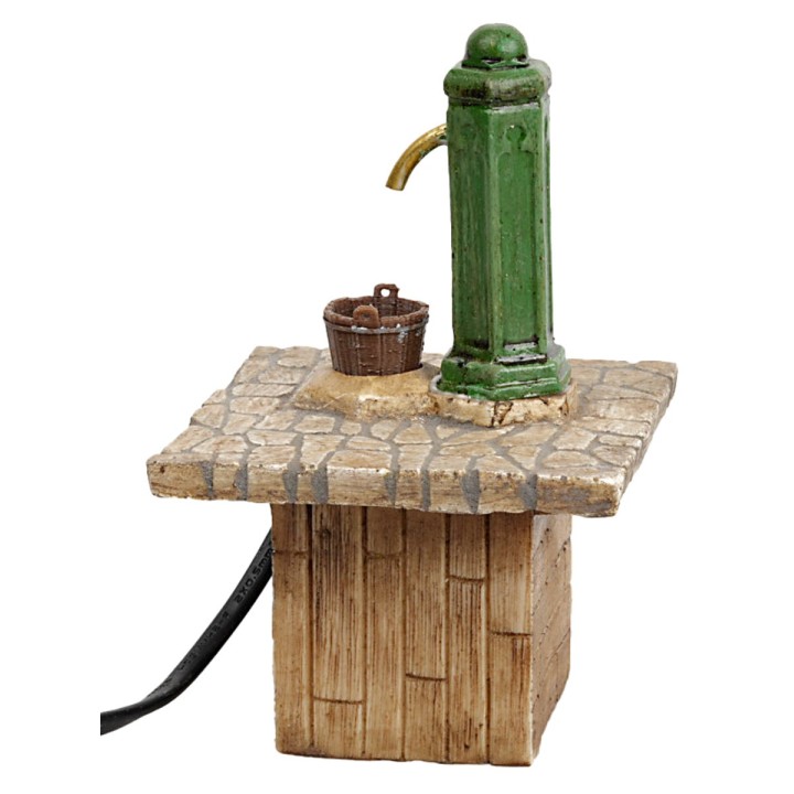 Working column fountain in resin cm 9x9.5x15 h