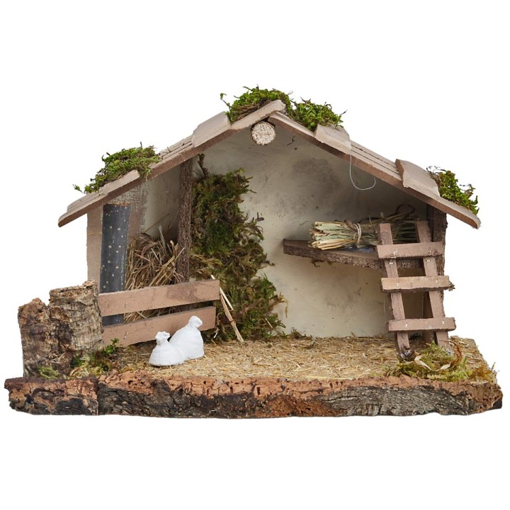 Cabaña para pesebre cm 39x22,5x23 h