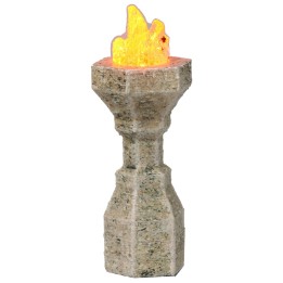 Brasero grande 6,8 cm con led naranja parpadeante 12 Voltios