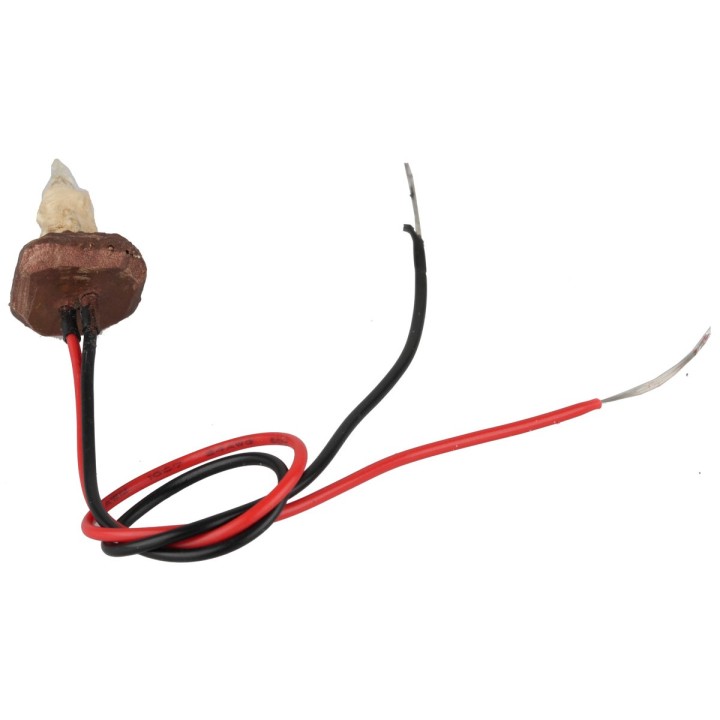 Vela base cuadrada 2,2 cm 12v.