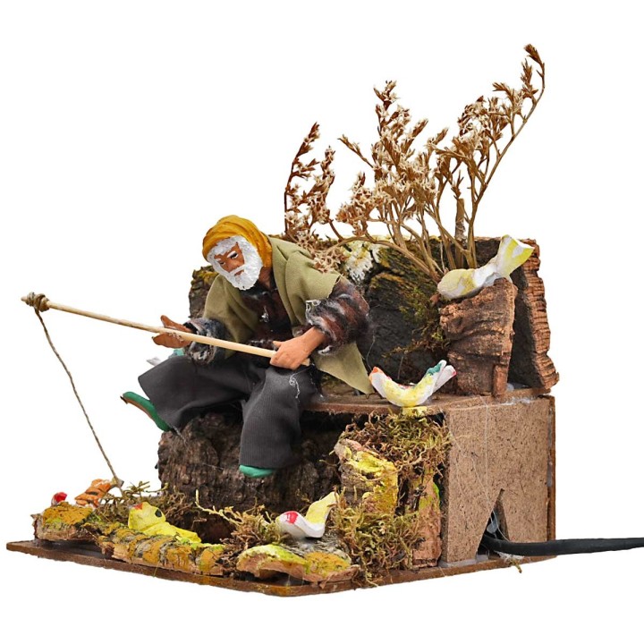 Fisherman 15 cm in motion 17x17x17 h
