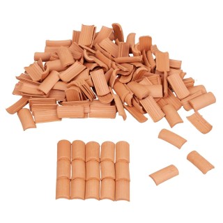 Coppi 20x10 mm en terracota en bolsa de 150 piezas