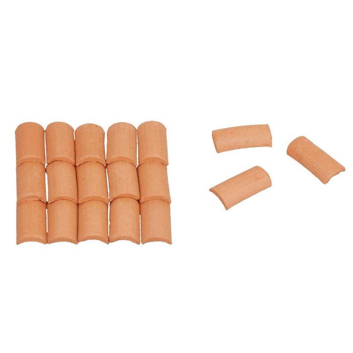 Coppi 20x10 mm en terracota en bolsa de 150 piezas