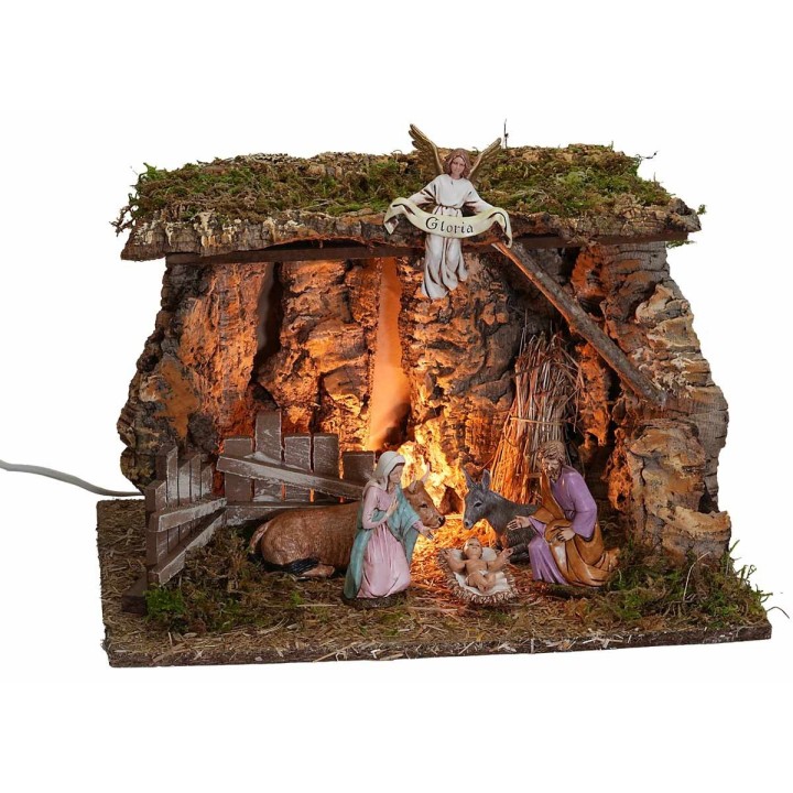 Grotta illuminata cm 39x27x25h