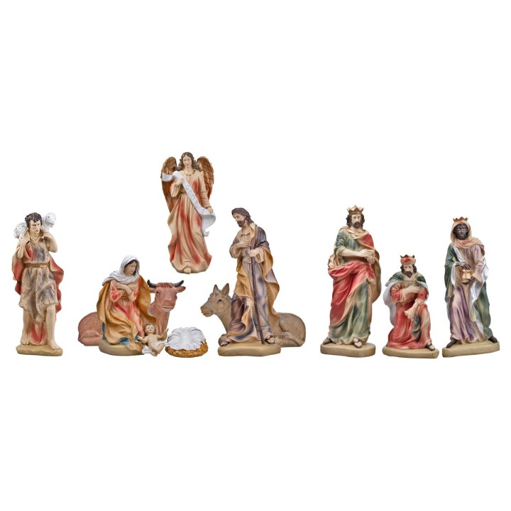 Set Natividad de 55 cm en resina
