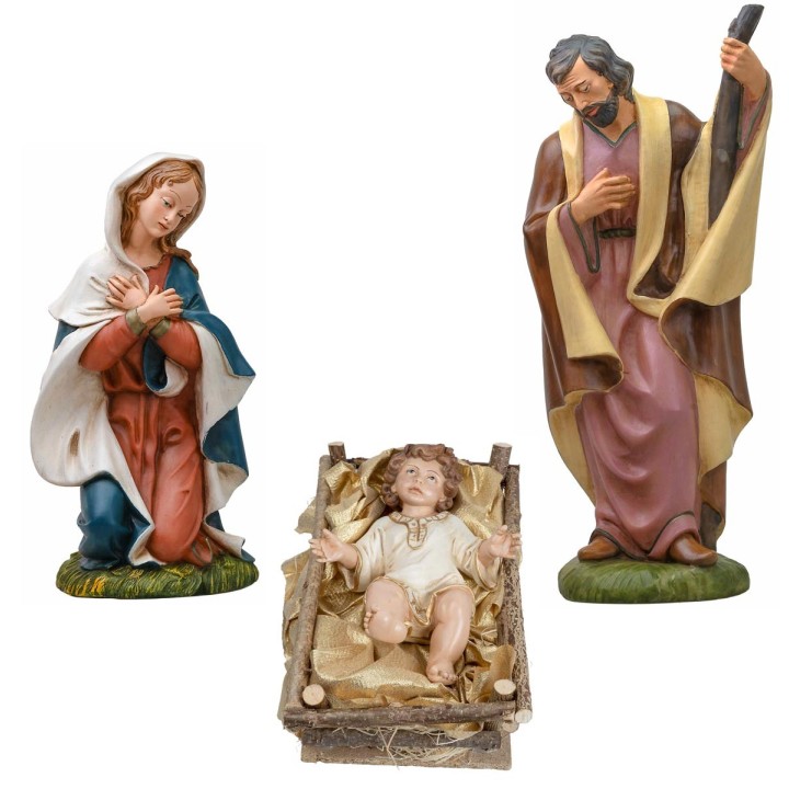 Set Natividad 3 piezas 53 cm Euromarchi para exteriores