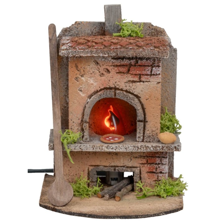 Forno con luce effetto fuoco cm 10x10x15h