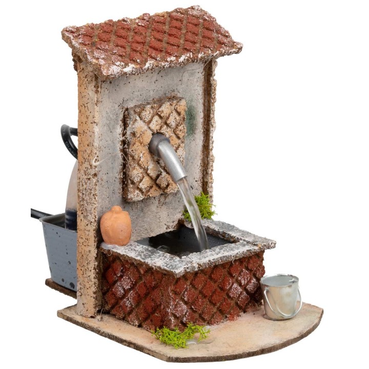 Fuente funcional estilo rústico de 10x15,5x15 cm h