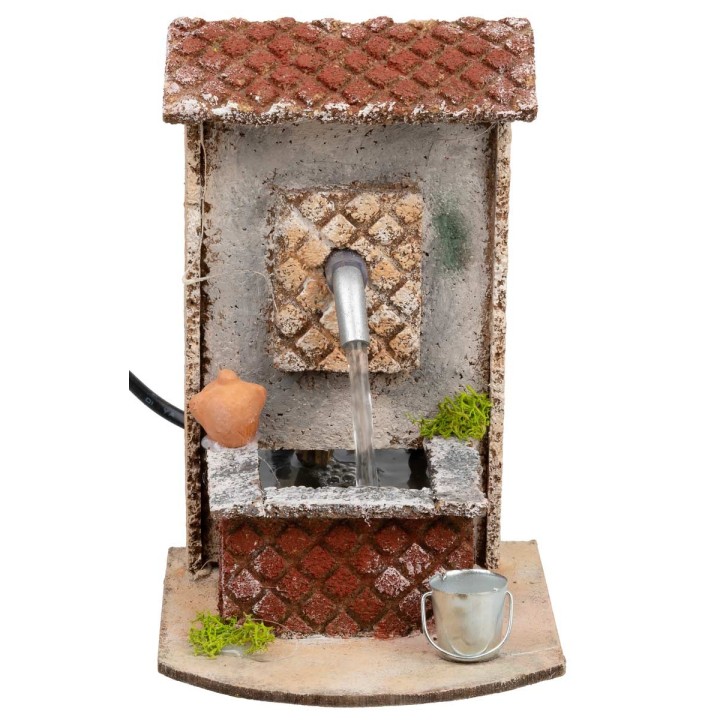 Fuente funcional estilo rústico de 10x15,5x15 cm h