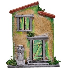 House with column fountain cm 10x4x12.5 h