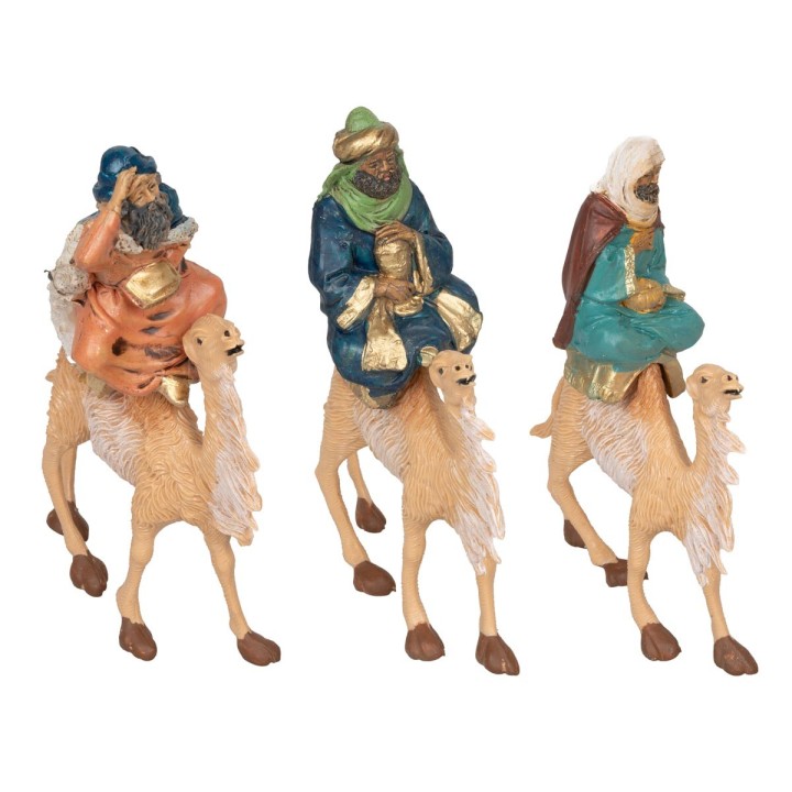 Set of three Wise Men on camel series 10 cm