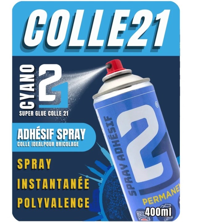 Strong spray glue Colle21 400 ml for modeling, nativity scenes