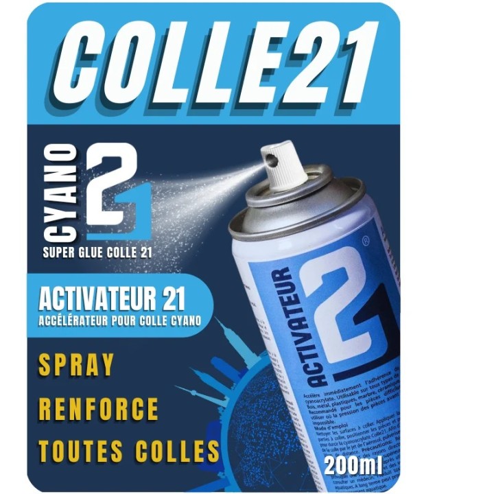 Activador en spray 200 ml para pegamento ciano Colle21