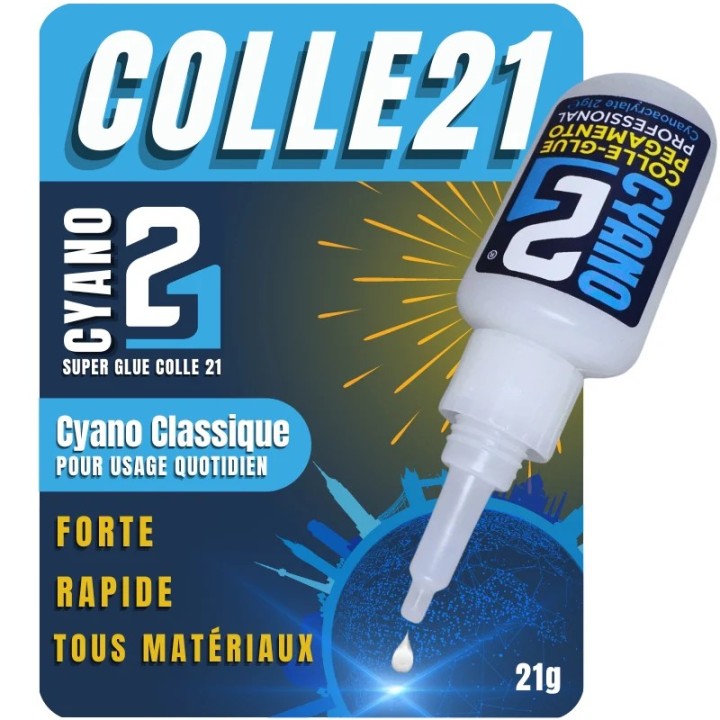Super colla cianoacrilato 21 gr Colle 21 per modellismo e il