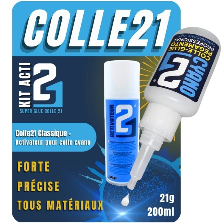 Kit Súper pegamento Colle21 pegamento cianoacrilato y activador